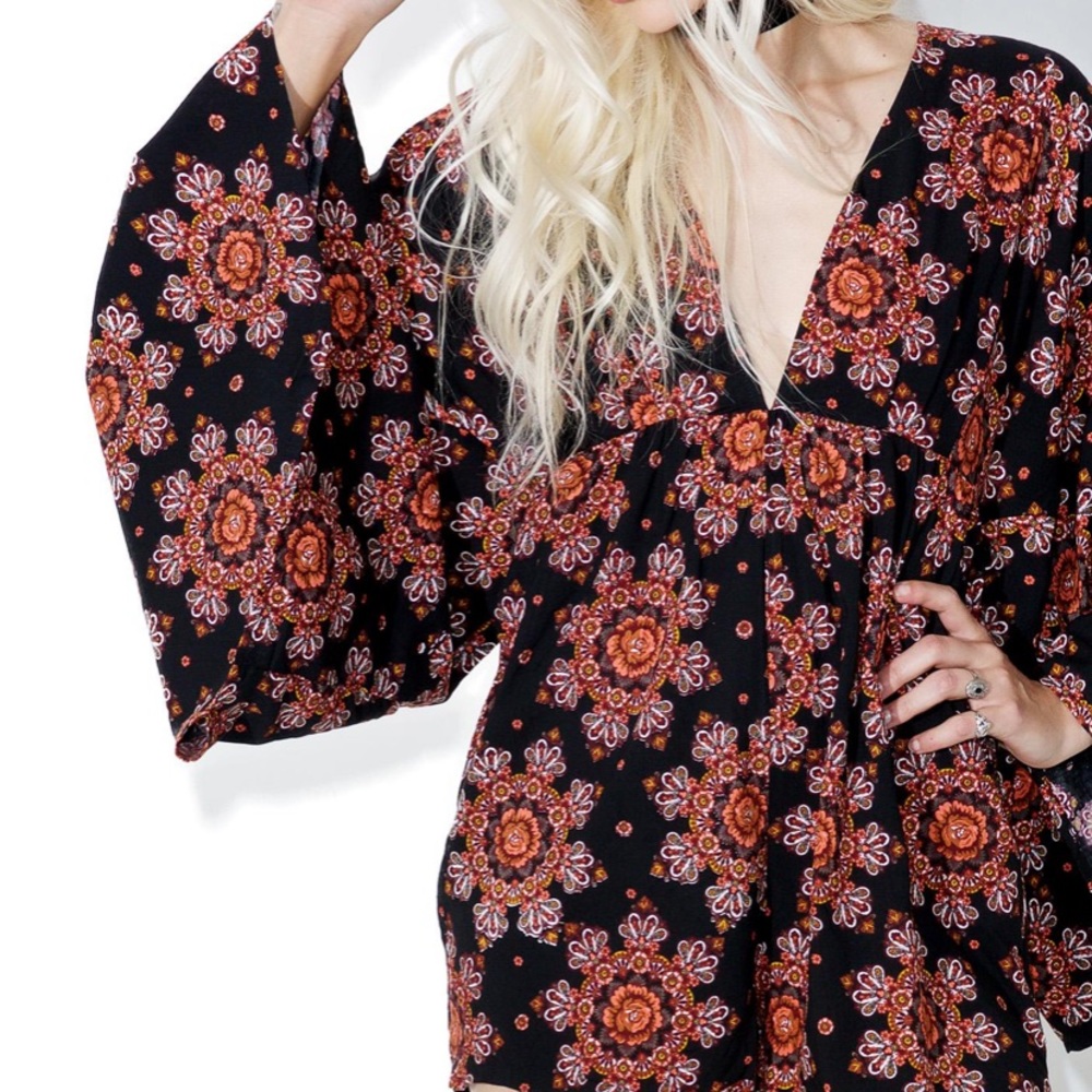Motel long-sleeve romper